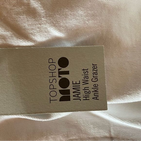 NWT TOPSHOP “JAMIE” High Waist Ankle Grazer jeans, plus size 34 x 30, wh… - Picture 13 of 13